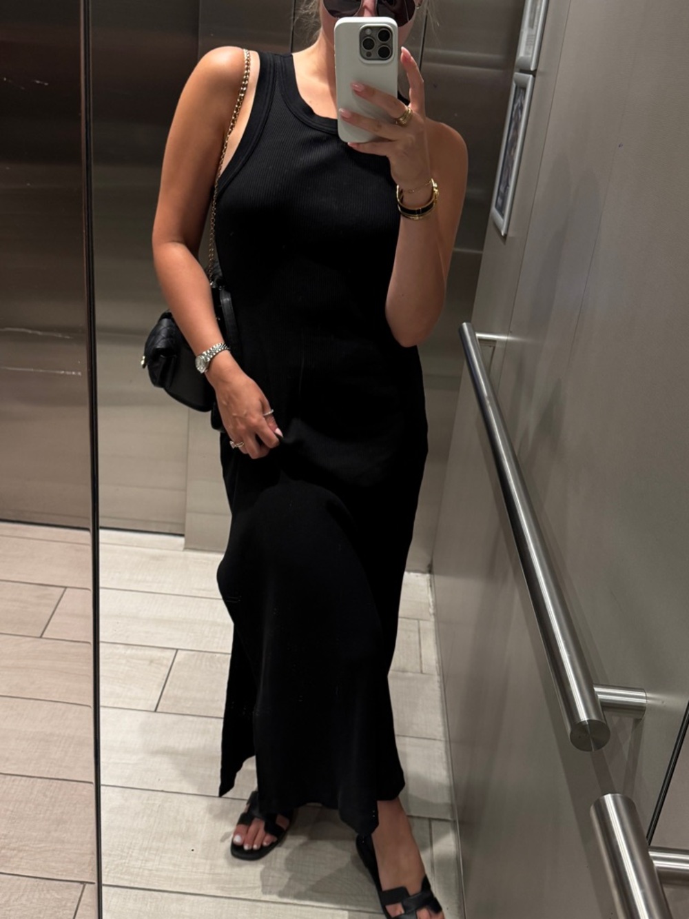 Black Maxi Dress - Classic Tank Style
